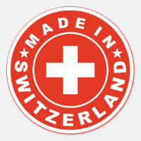 product country flag label made switzerland swiss
