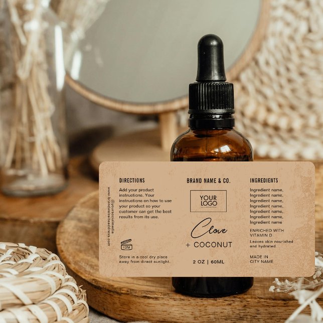  Product Customisable Brown Rustic Label (Creator Uploaded)
