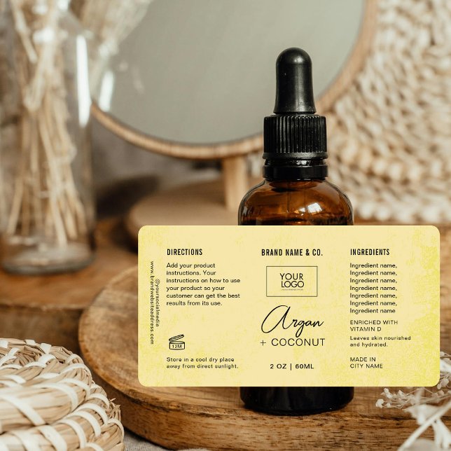 Product Customisable Cream Rustic Label (Creator Uploaded)