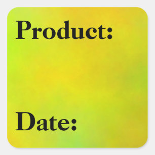Product Date Restaurant Product Rotation Sheets Square Sticker