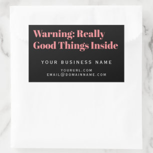 Product Label, Business Purchase Box Packaging, Rectangular Sticker