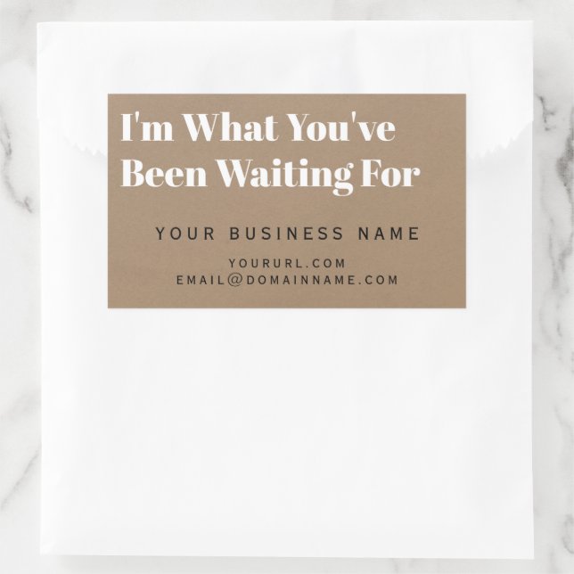 Product Label, Business Purchase Box Packaging, Rectangular Sticker (Bag)