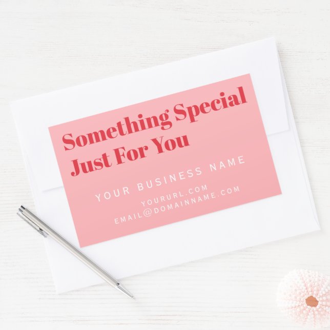 Product Label, Business Purchase Box Packaging, Rectangular Sticker (Envelope)