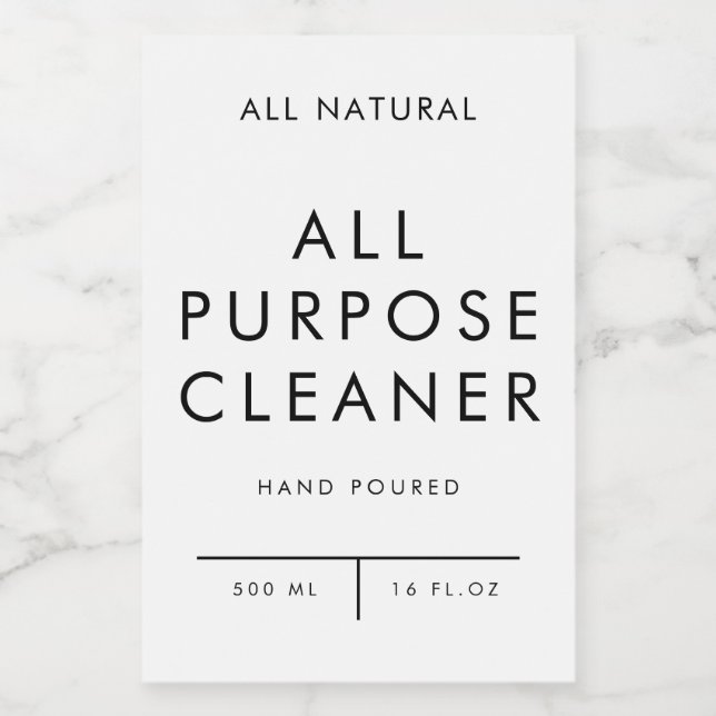 product label organisation storage - CLEANER (Single Label)