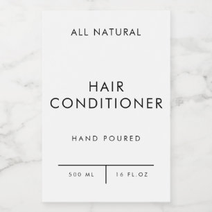 product label organisation storage HAIRCONDITIONER