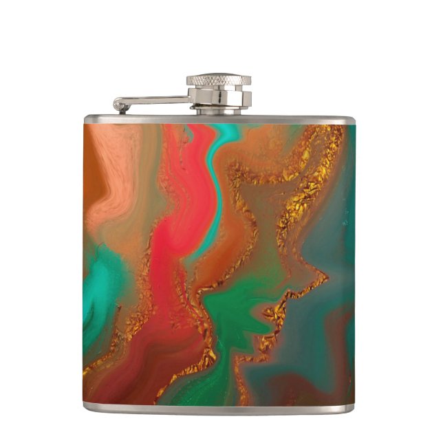 Product pattern abstract. hip flask (Front)
