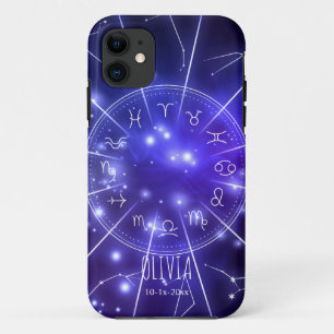 Product: Personalised Luminous Blue Cosmic Zodiac  iPhone 11 Case