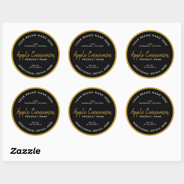 Product Round Label (Sheet)