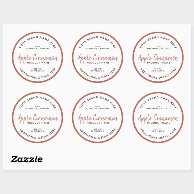 Product Round Label (Sheet)