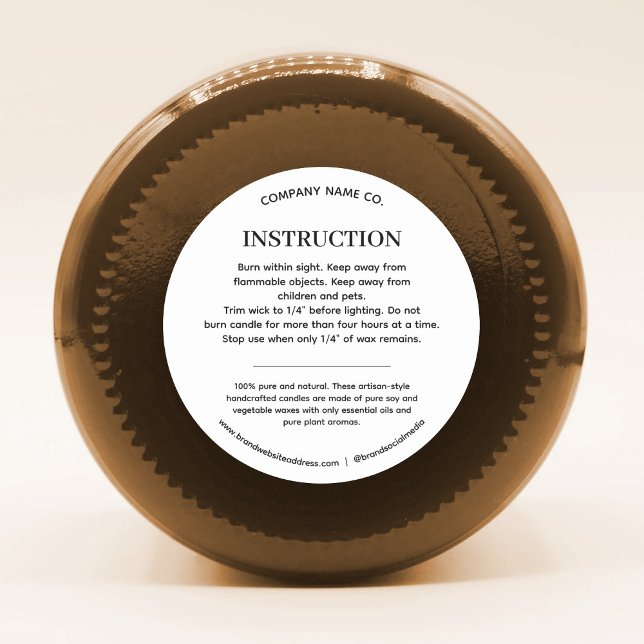 Product Safety Instruction Classic Round Sticker (Creator Uploaded)