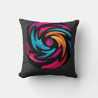 Product Title Vibrant Abstract Swirl Graphic Long Cushion