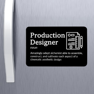 Production Designer Definition - Film 4" x 6" Flex Magnet
