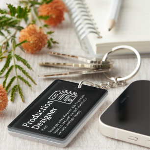 Production Designer Definition - Funny Film Key Ring