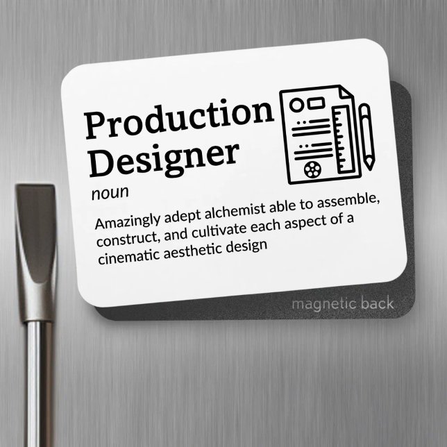 Production Designer - Set Life 3" x 4" Flex Magnet (Creator Uploaded)