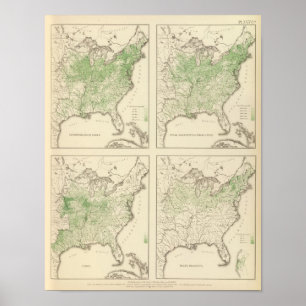 Production of Corn and Dairy, US Lithograph Poster