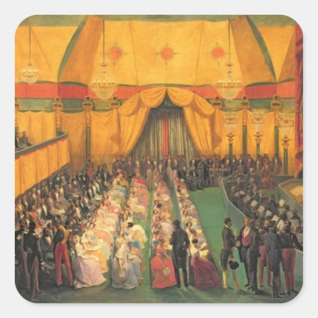 Production of `Richard the Lionheart' Square Sticker (Front)