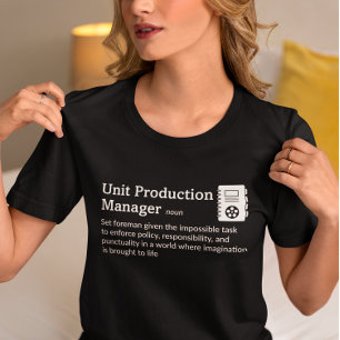 Productipn Manager Definition Dark Mode - Movie T-Shirt