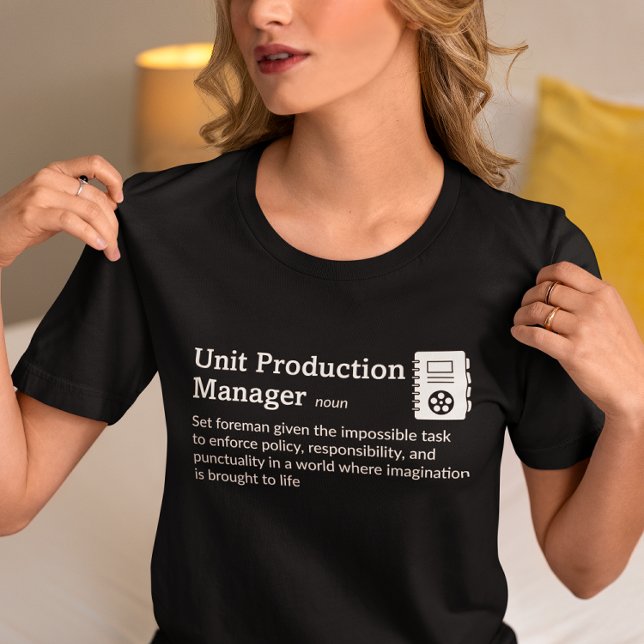 Productipn Manager Definition Dark Mode - Movie T-Shirt (Creator Uploaded)