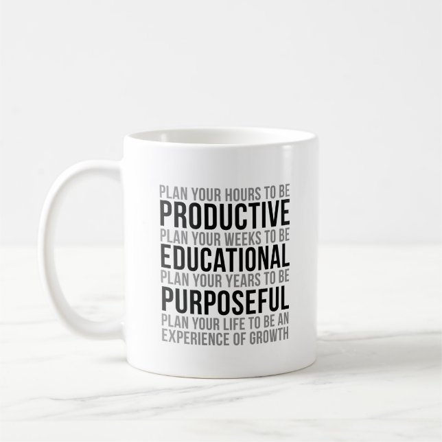Productive Educational Purposeful Coffee Mug (Left)