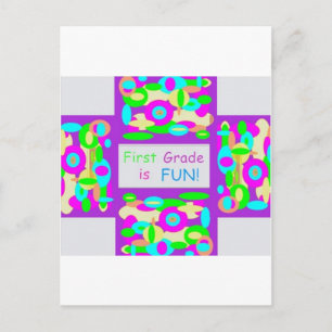 Products for first grade postcard