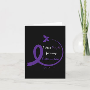 Products Gifts Wear Purple Sister In Law Epilepsy  Card