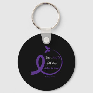Products Gifts Wear Purple Sister In Law Epilepsy Key Ring