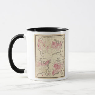 Products raised in 1870 Wheat Dairy Products Corn Mug