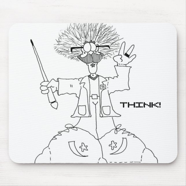 Profesor, THINK! Mousepad (Front)