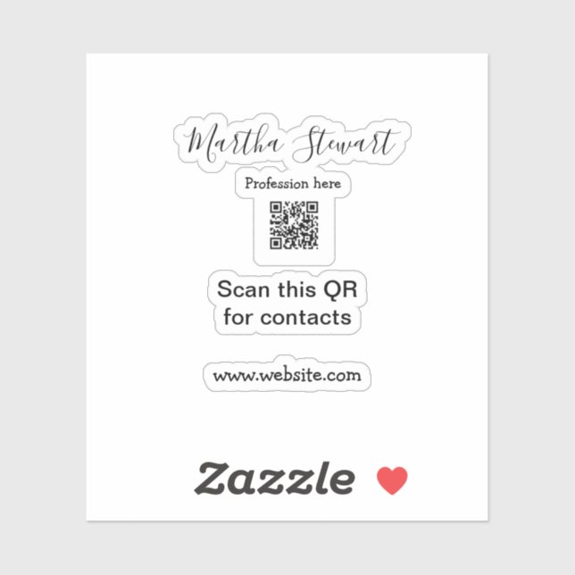 Profession add QR code details website company bus (Sheet)