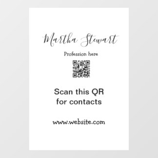 Profession add QR code details website company bus
