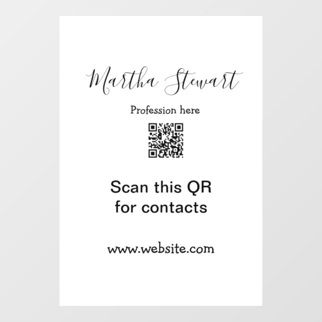 Profession add QR code details website company bus (Sheet)