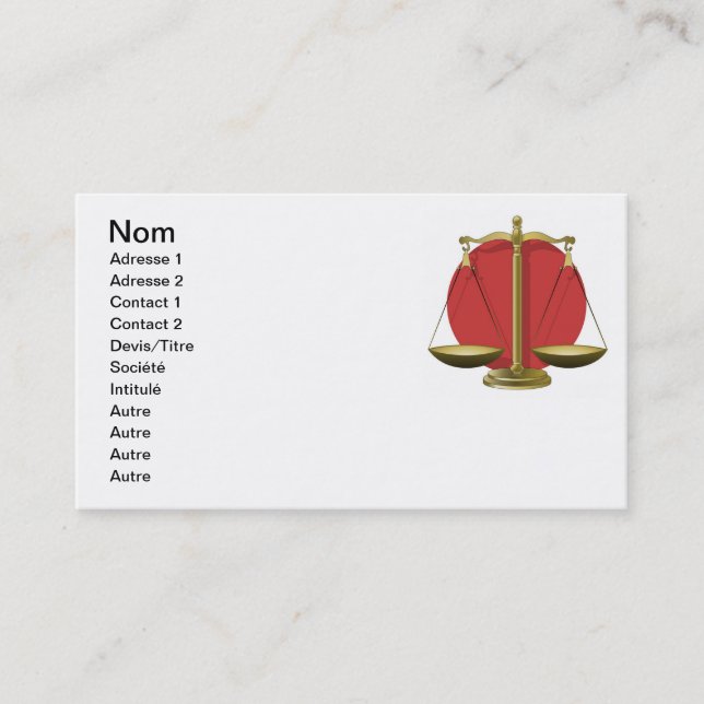 Profession lawyer business card (Front)