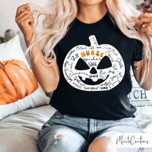 Profession Nurse,Halloween Profession,Nurse Spooky T-Shirt