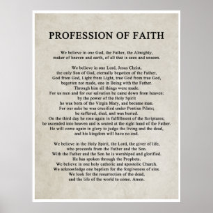 Profession of Faith Poster