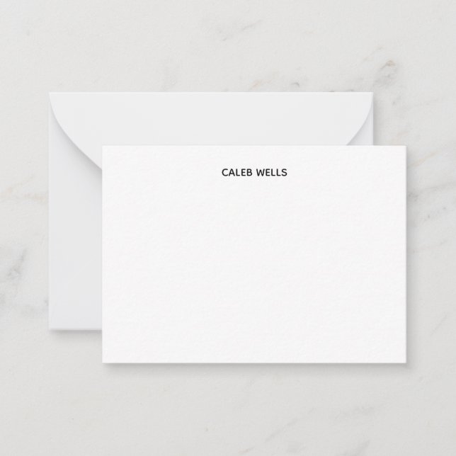 Profession Plain Simple White Attractive Card (Front)
