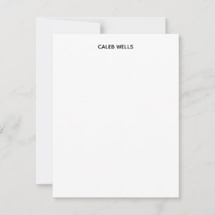 Profession Plain Simple White Attractive Card