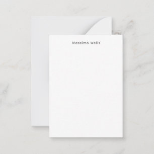 Profession Plain Simple White Attractive Card