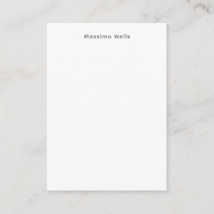 Profession Plain Simple White Attractive Enclosure Card