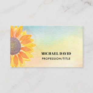 Profession/Title Watercolor Business Card
