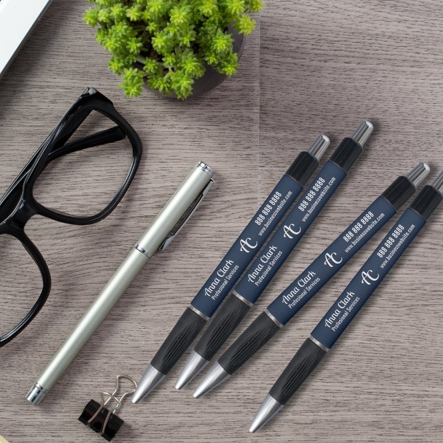 Professional 2 Letter Monogram Navy Blue Textured (Creator Uploaded)