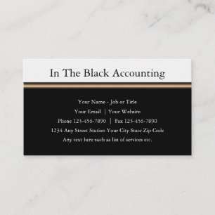 Professional Accountant CPA Business Card