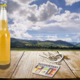 Professional Accountant Iconic Design Key Ring