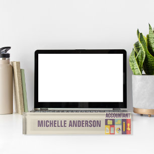 Professional Accountant Iconic Design Nameplate