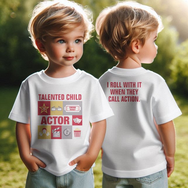 Professional Actor Iconic Designed Custom Baby T-Shirt (Creator Uploaded)