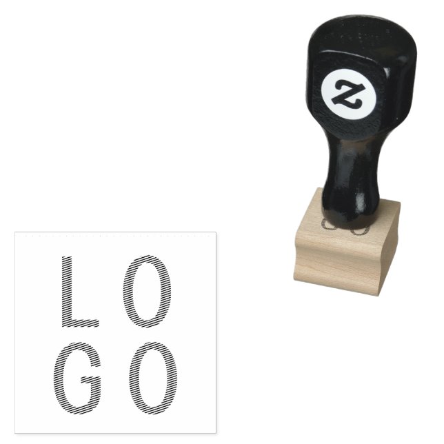 PROFESSIONAL ADD YOUR OWN BUSINESS COMPANY LOGO  RUBBER STAMP (Stamped)