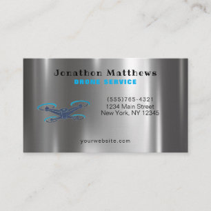Professional Aerial Drone Service Business Card