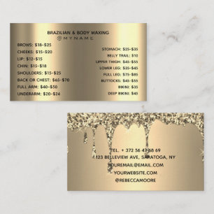 Professional and Chic for Brazilian & Body Waxing  Business Card
