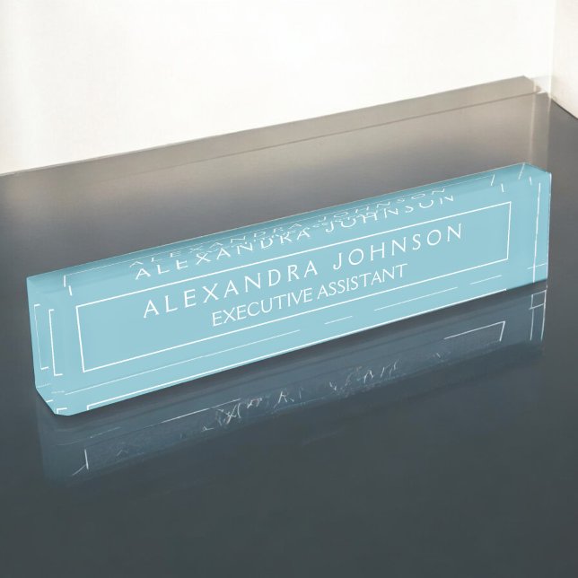 Professional and Modern Blue Pastel Nameplate (Creator Uploaded)