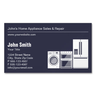 Professional Appliance Repair, Service and Sale Magnetic Business Card