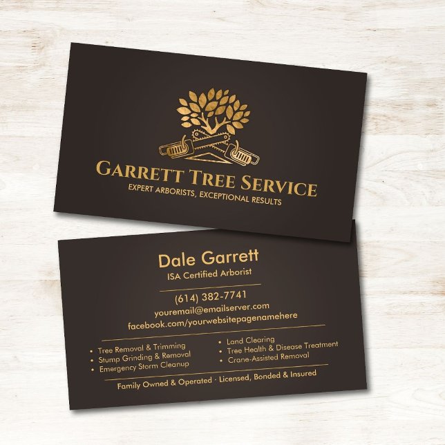 Professional Arborist Tree Service  Business Card (Creator Uploaded)